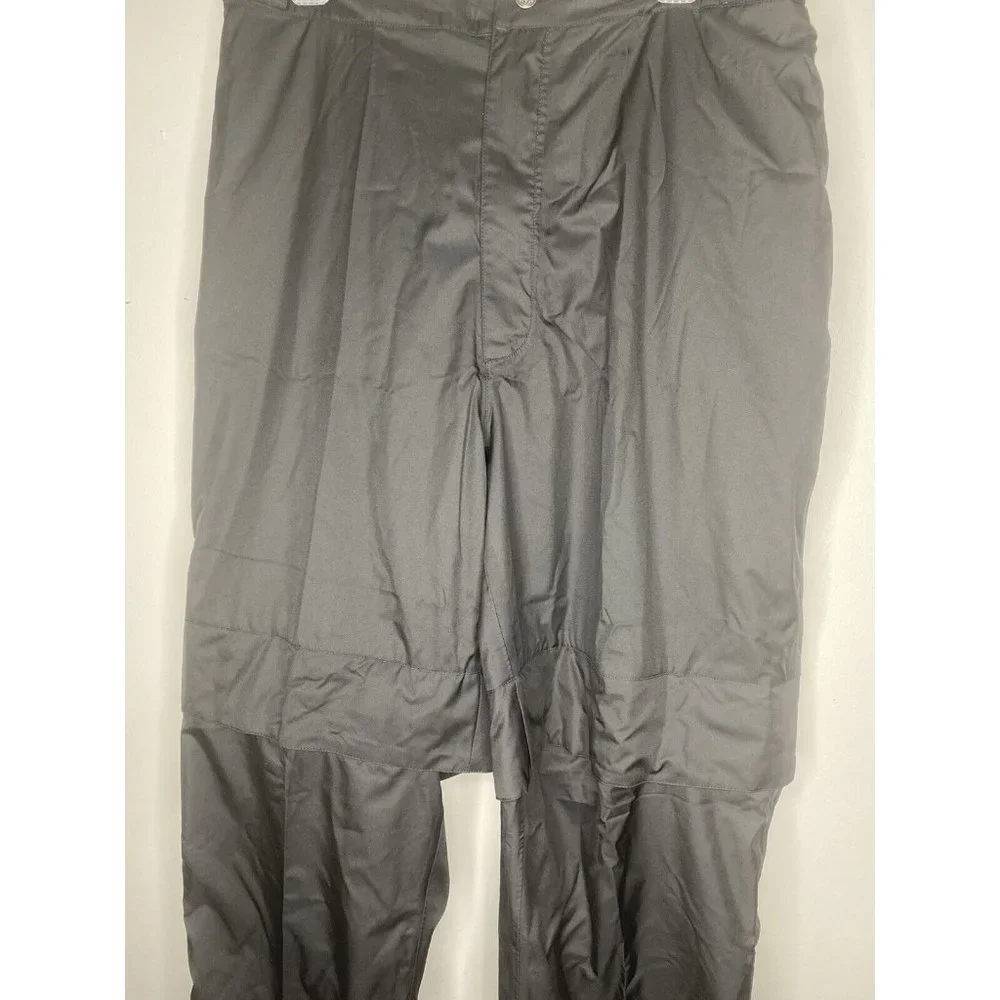 Tourney Nylon Waterproof Pants Mens Size XL Black Golf Elastic Waist Convertible